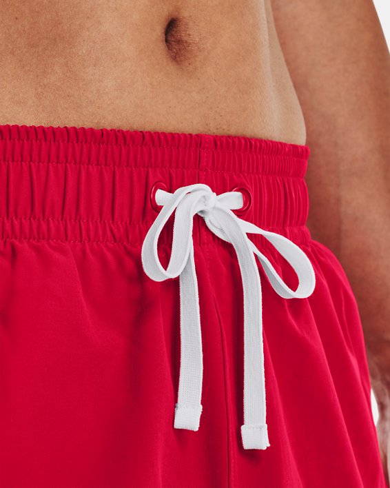 Men's UA Baseline Woven Shorts in Red image number 3
